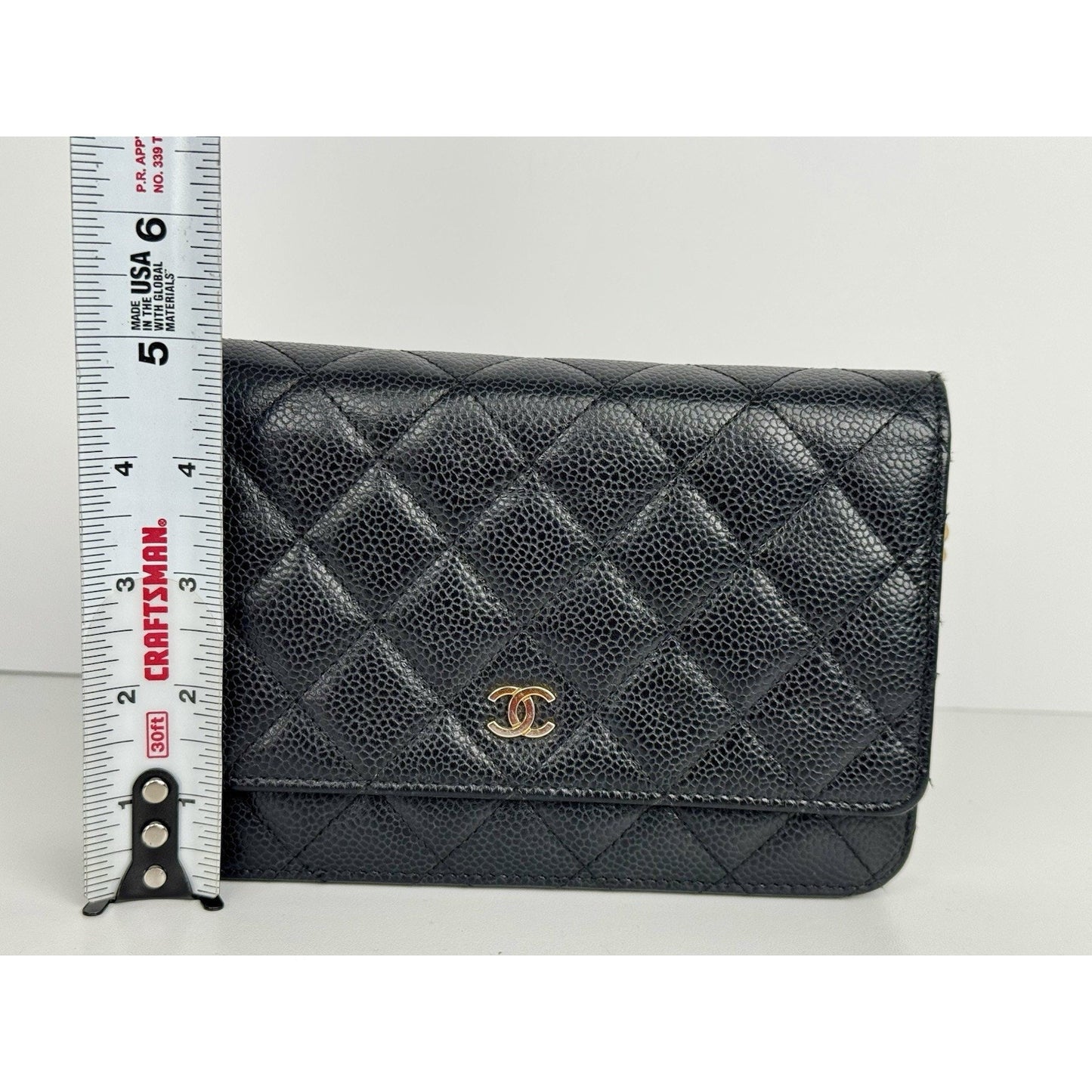 Chanel Classic Wallet on Chain in Black Caviar Leather