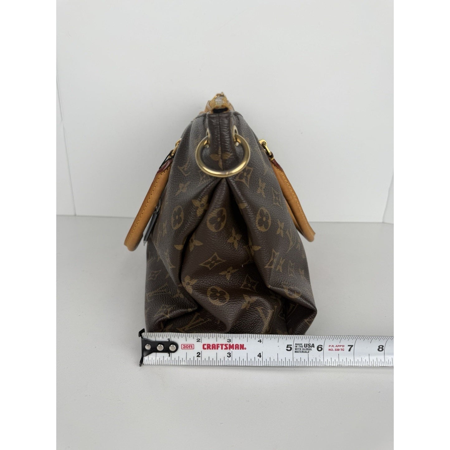 Louis Vuitton Pallas Top Handle Bag MM in LV Monogram Coated Canvas 2014 S-20