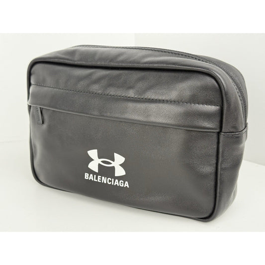 Balenciaga + Under Armour Clutch Black Leather Men's Bag