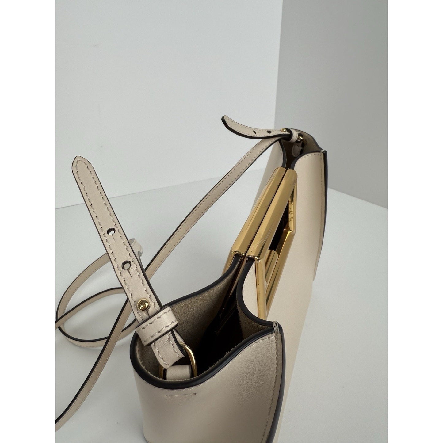 Fendi Way Small Tote Women's Crossbody Bag in Beige