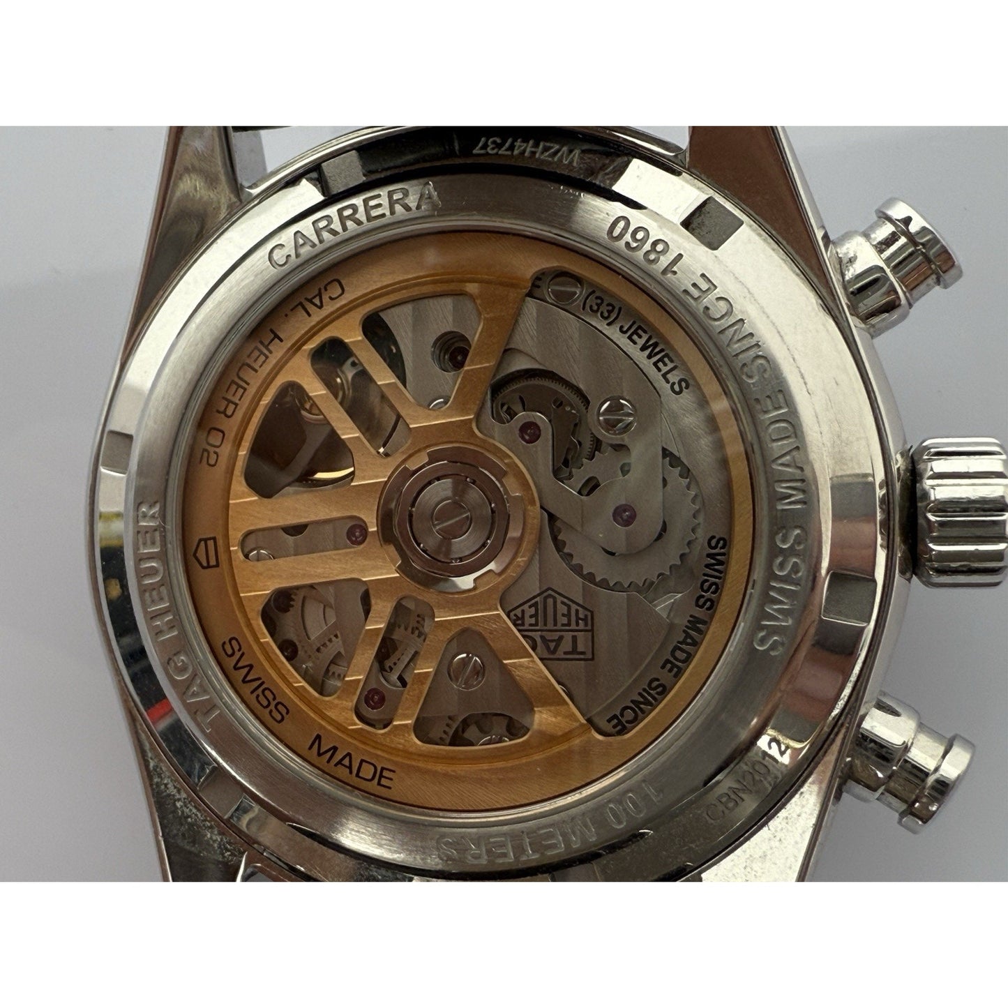 Tag Heuer Carrera 42mm CBN2012 Automatic Chronograph Gray