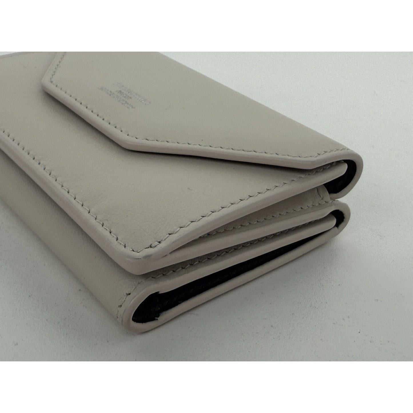 Balenciaga White Envelope Flap Wallet