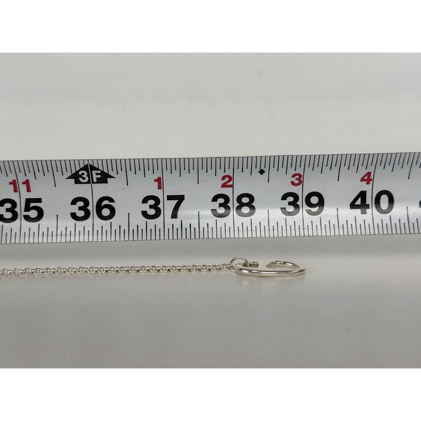 Hermes Chaine d'Ancre Punk Long Necklace in Sterling Silver