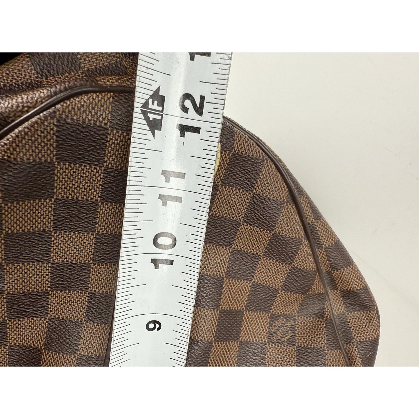 Louis Vuitton Keepall Boston Duffle 55 Damier Ebene Brown Canvas