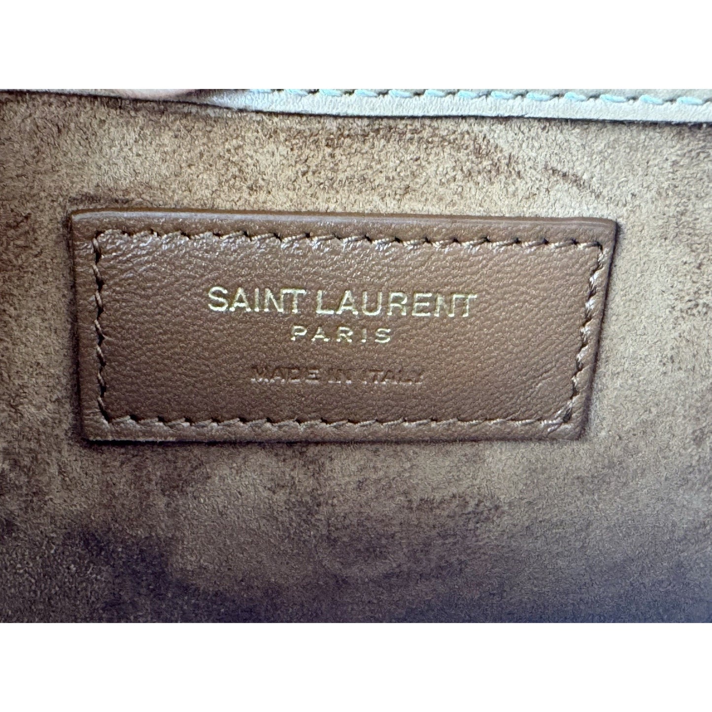 Saint Laurent Le 5 A 7 Brown Leather Top Handle Bag (2)