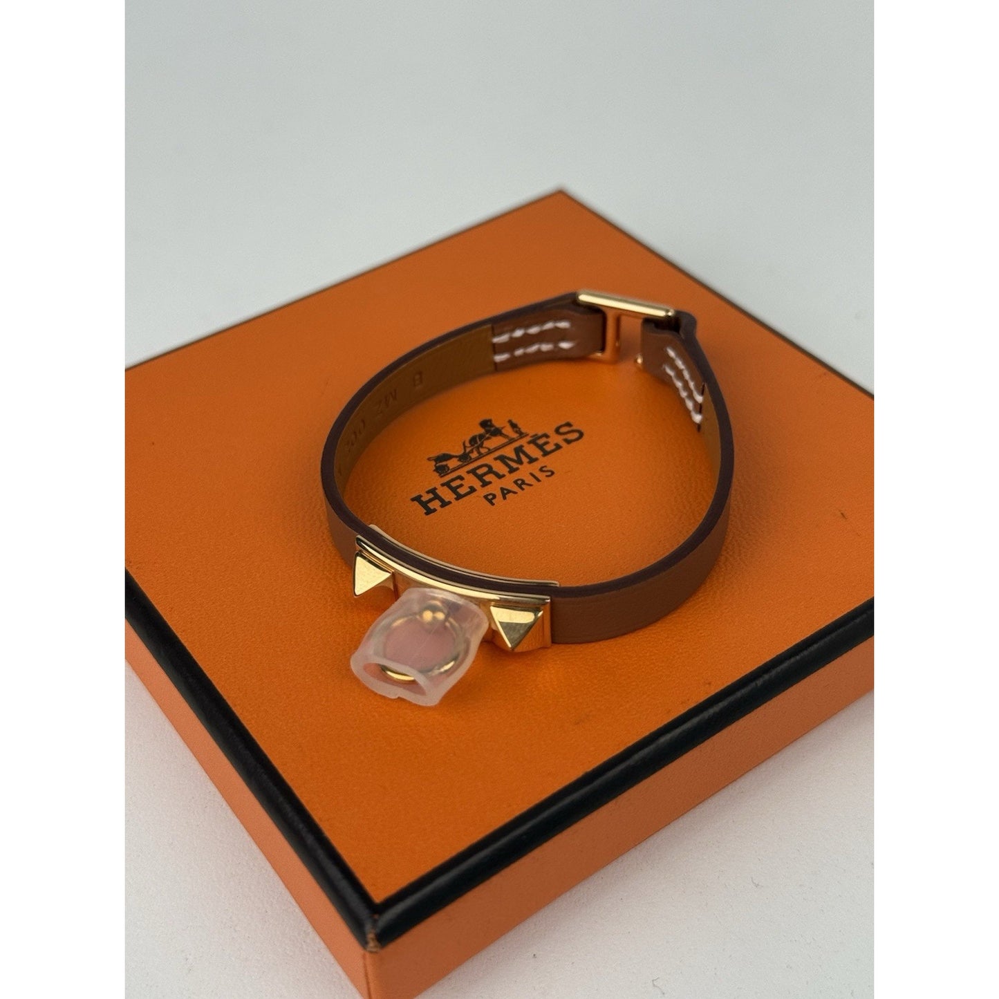 Hermes Mini Rivale Bracelet T2 Gold
