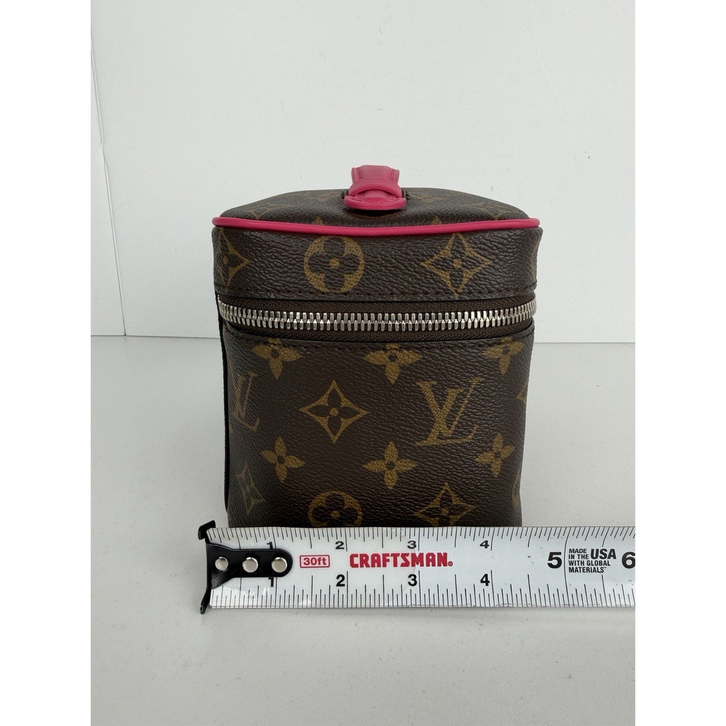 Louis Vuitton Nice Mini Vanity Case in Brown LV Monogram Coated Canvas NFC S-06
