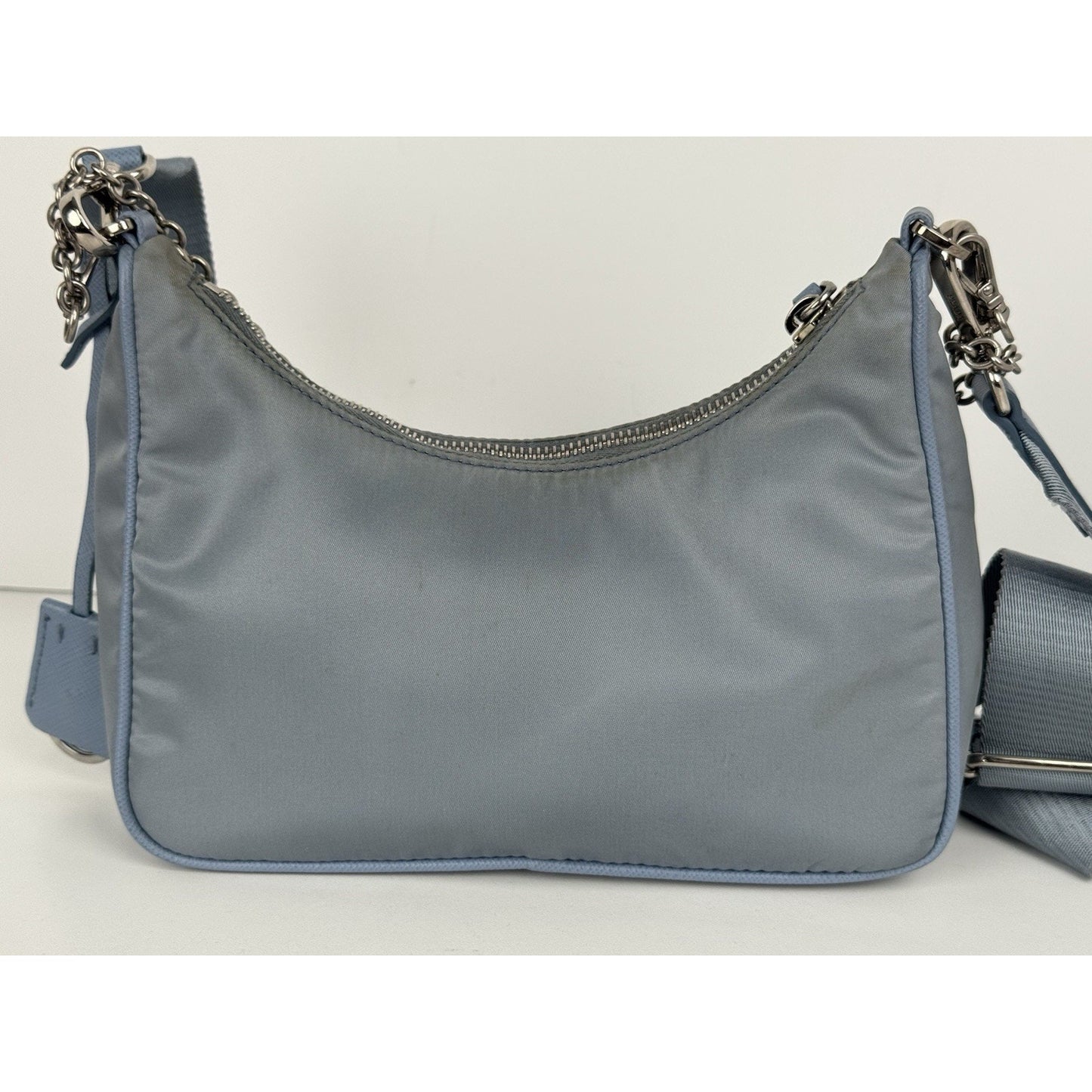 Prada Women's Re-Edition 2005 Nylon Bag in Blue