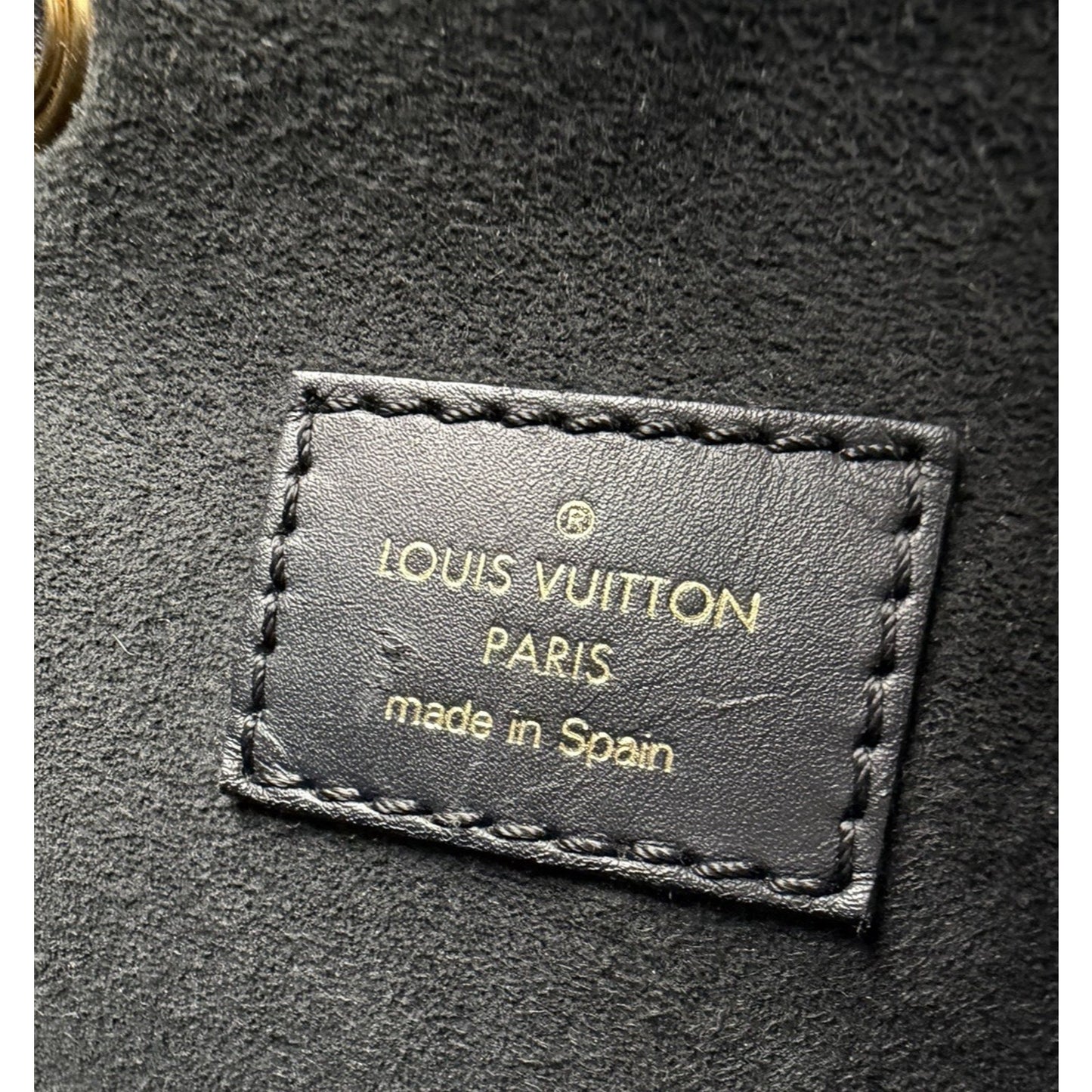 Louis Vuitton Montsouris PM Backpack Black Monogram Empreinte Leather NFC E-6