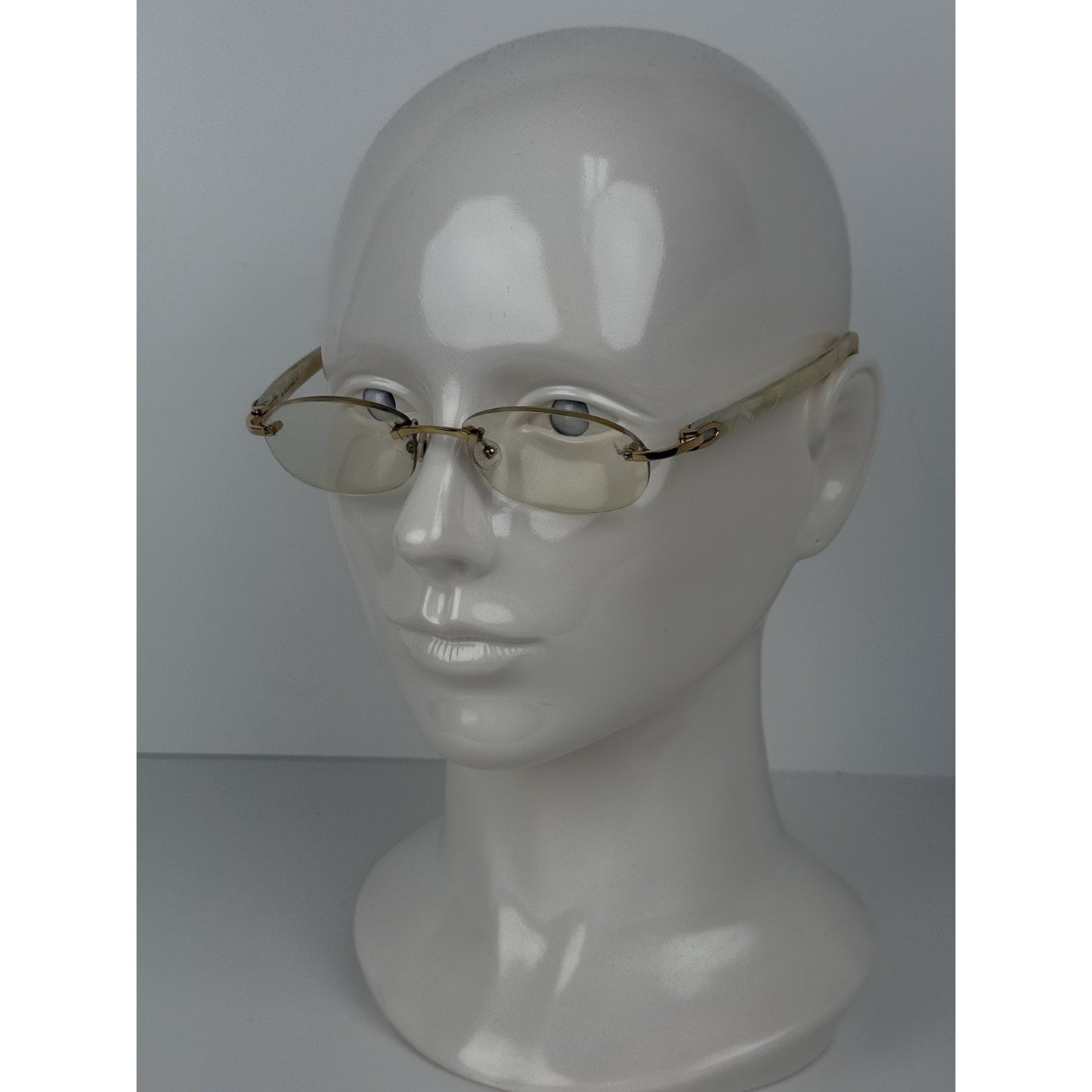 Cartier C50F22KK Beige & Gold Eyeglasses