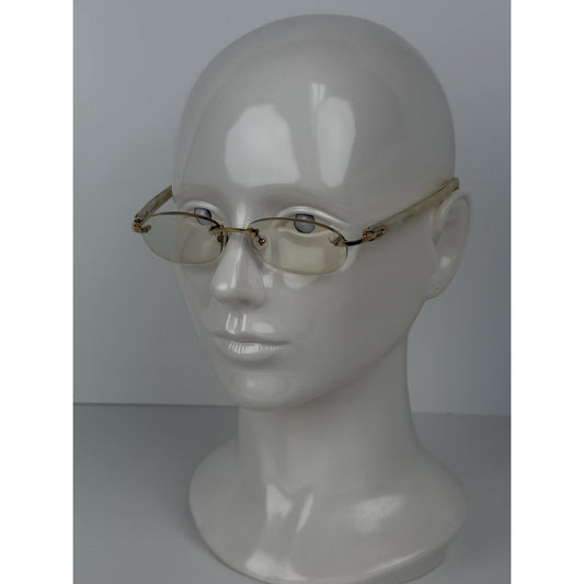Cartier C50F22KK Beige & Gold Eyeglasses
