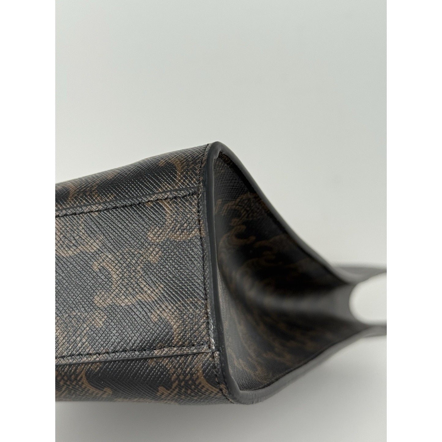 Celine Vertical Cabas Tote Triomphe Coated Canvas