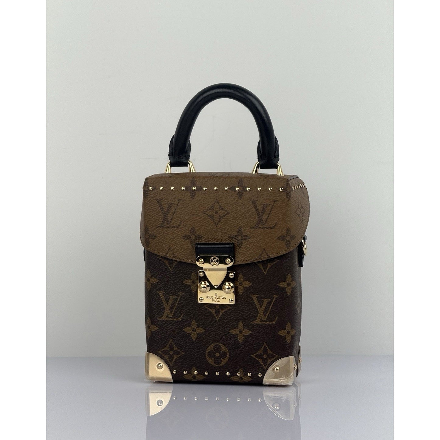 Louis Vuitton Reverse Monogram Camera Box Women's Top Handle Bag