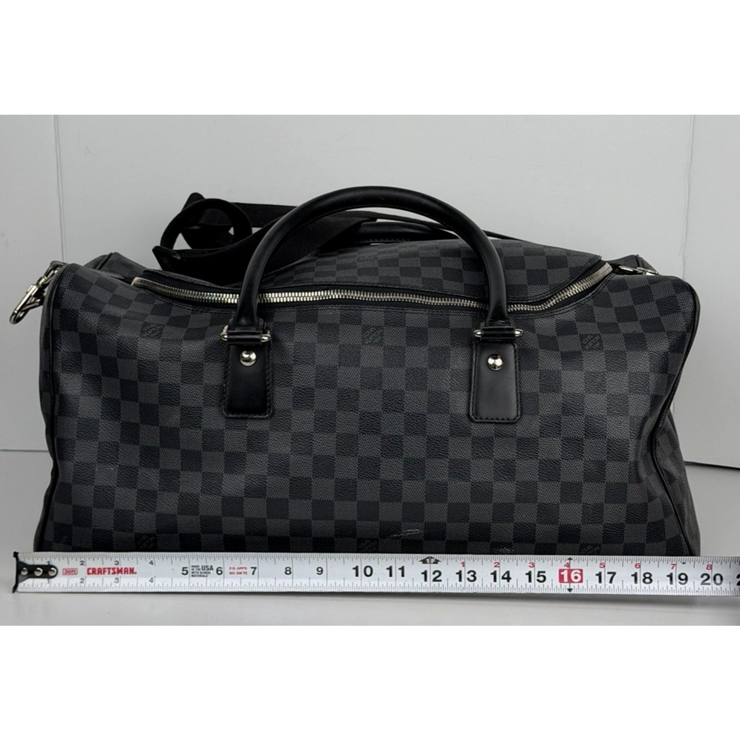 Louis Vuitton Damier Roadster Duffle Bag 50 in Graphite Coated Canvas 2008 S