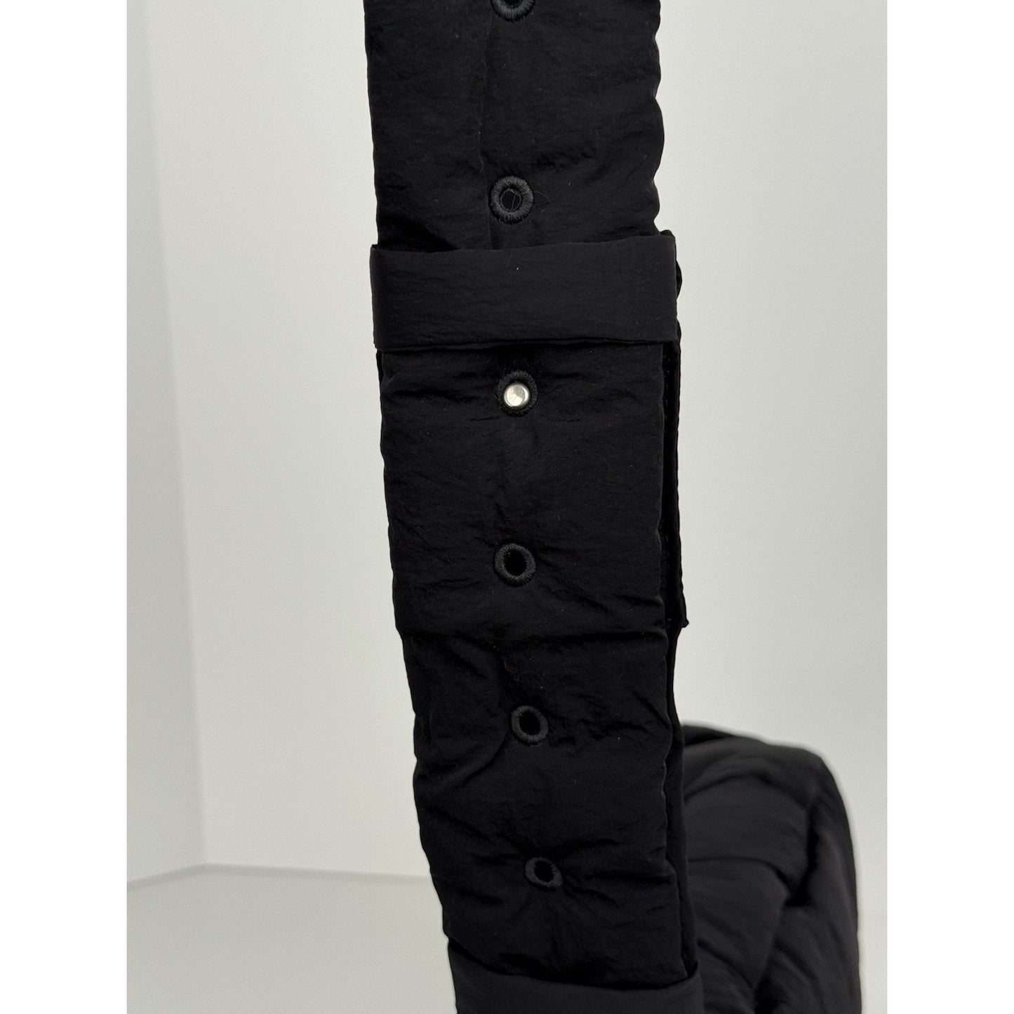 BOTTEGA VENETA Maxi Padded Tech Cassette Shoulder Bag Black Nylon Shoulder Bag