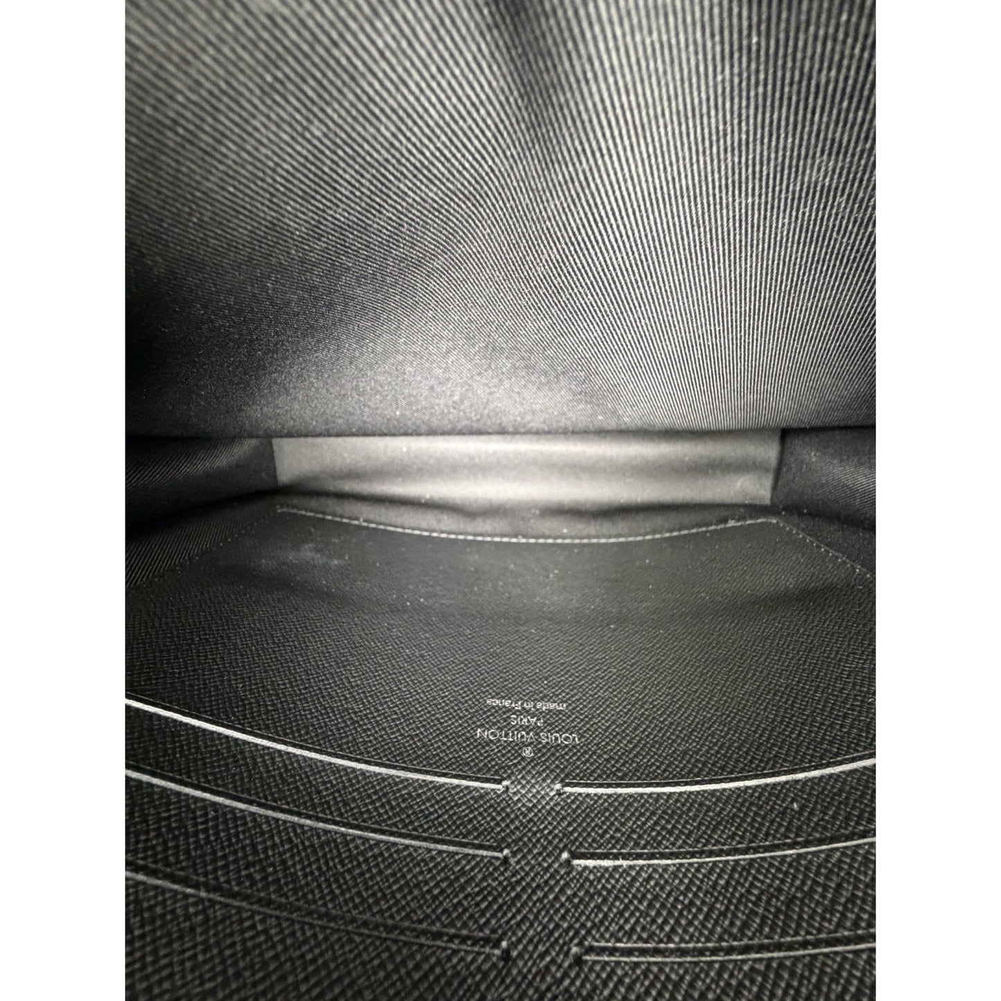 Louis Vuitton Pochette Voyage MM Black&Gray Monogram Eclipse Coated Canvas NFC S