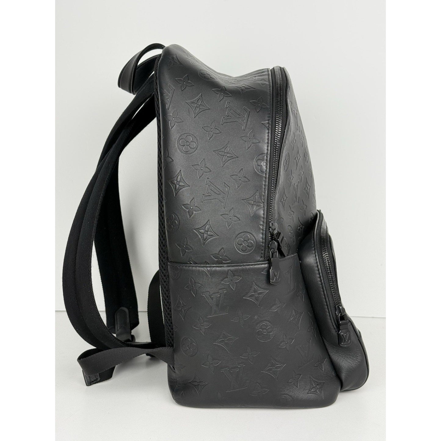 Louis Vuitton Shadow Monogram Racer Backpack Black Leather B-7