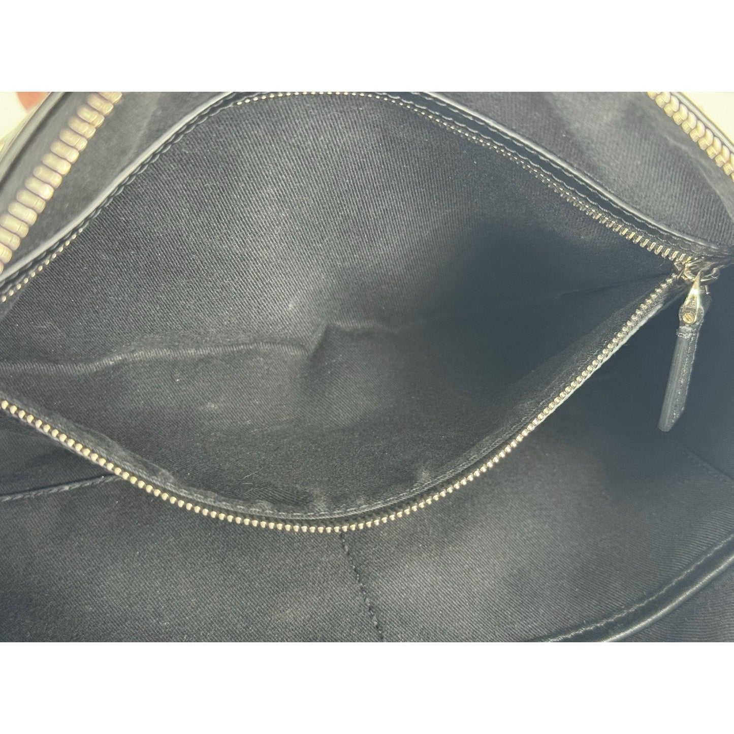 Valentino Rockstud Black Leather Pouch with Golden Hardware B-1