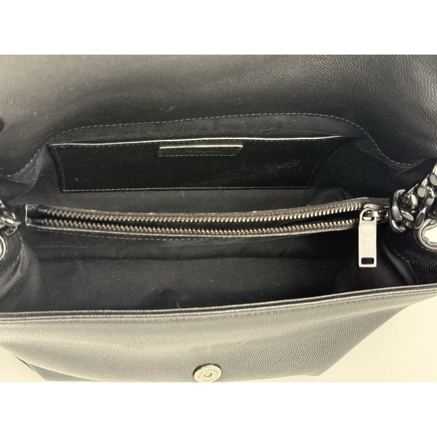 Saint Laurent West Hollywood Leather Handbag Black with Black Hardware