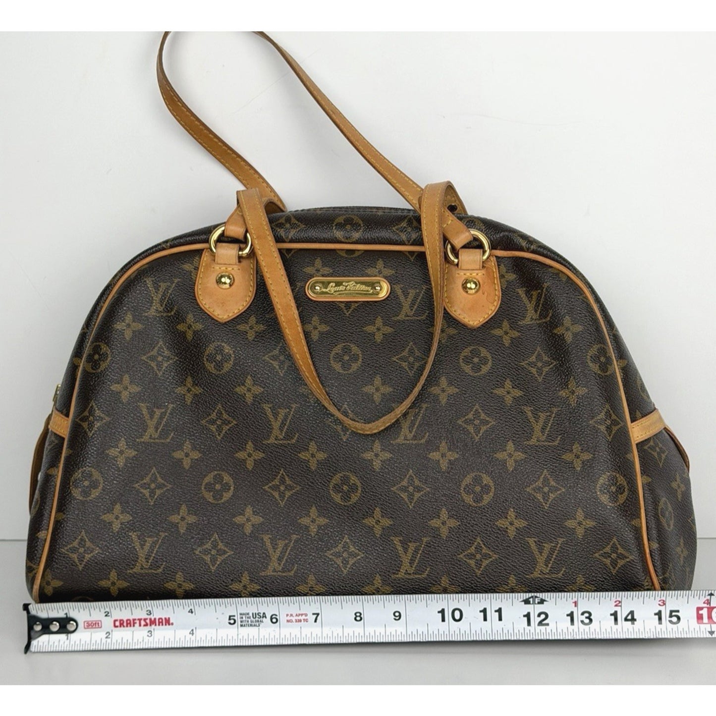 Louis Vuitton Monogram Montorgueil GM Shoulder Bag in Brown Coated Canvas 2012 S