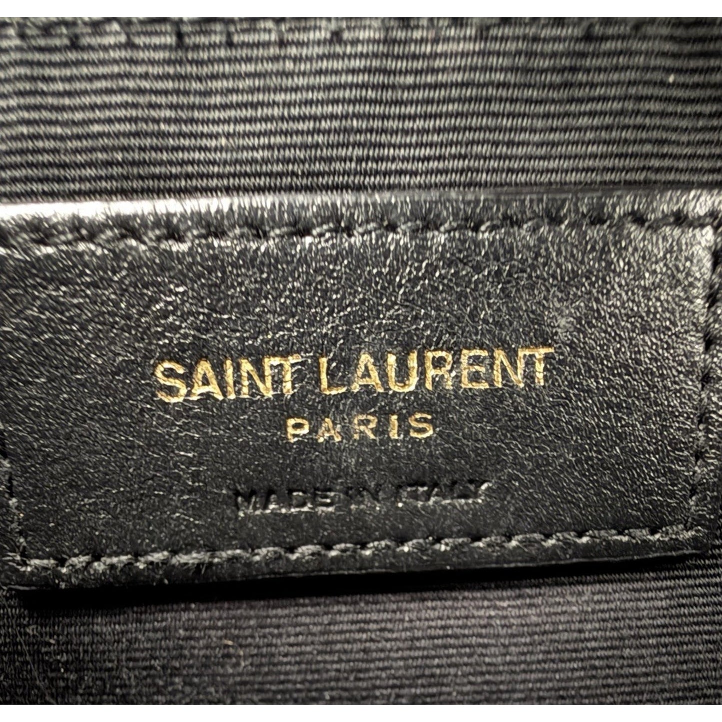 Saint Laurent Lou Camera Bag Medium Chevron Quilted Black Calfskin Leather D9