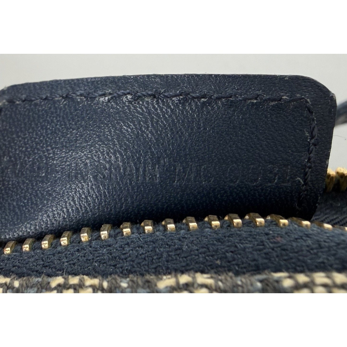 Christian Dior Trotter Saddle Bag in Navy Blue Canvas 2001 S08