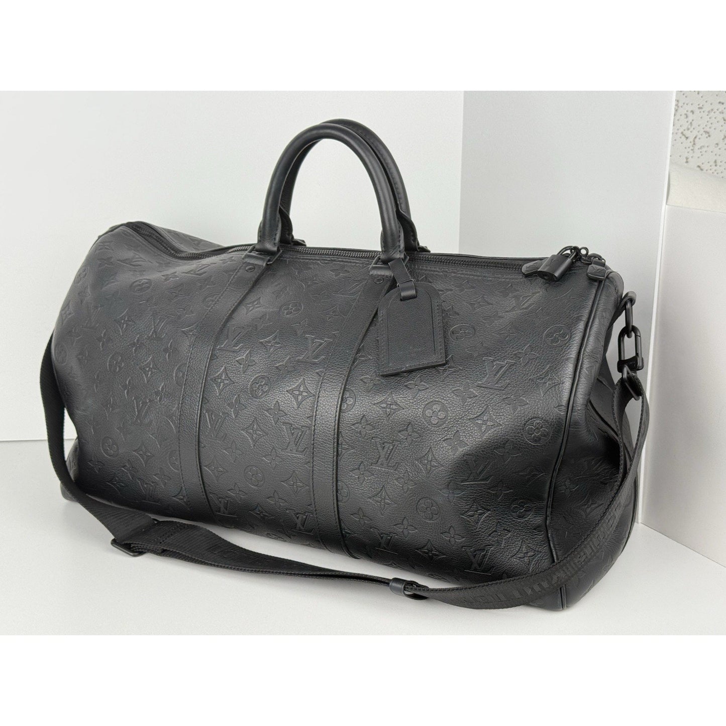 Louis Vuitton Keepall Bandouliere 50 Empriente Monogram Duffle Bag
