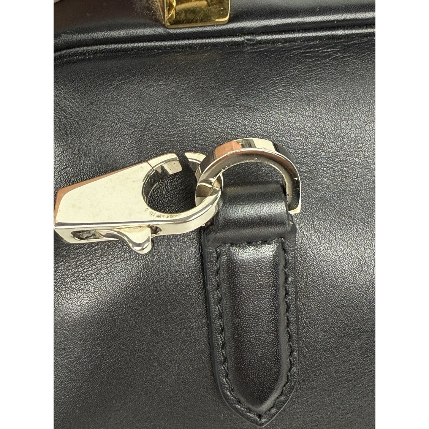 The Row Black Leather Doctor Bag
