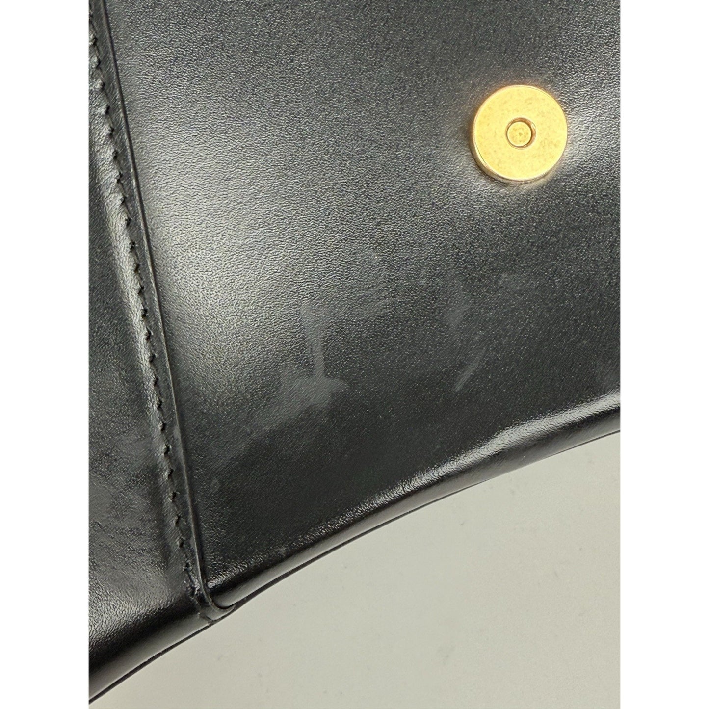 Balenciaga Hourglass Black Leather Top Handle Women's Bag