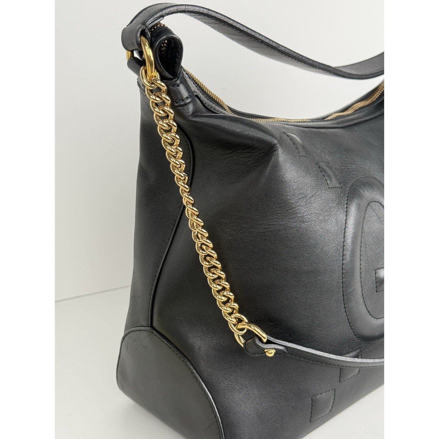 Gucci GG Apollo Black Leather Women’s Shoulder Bag
