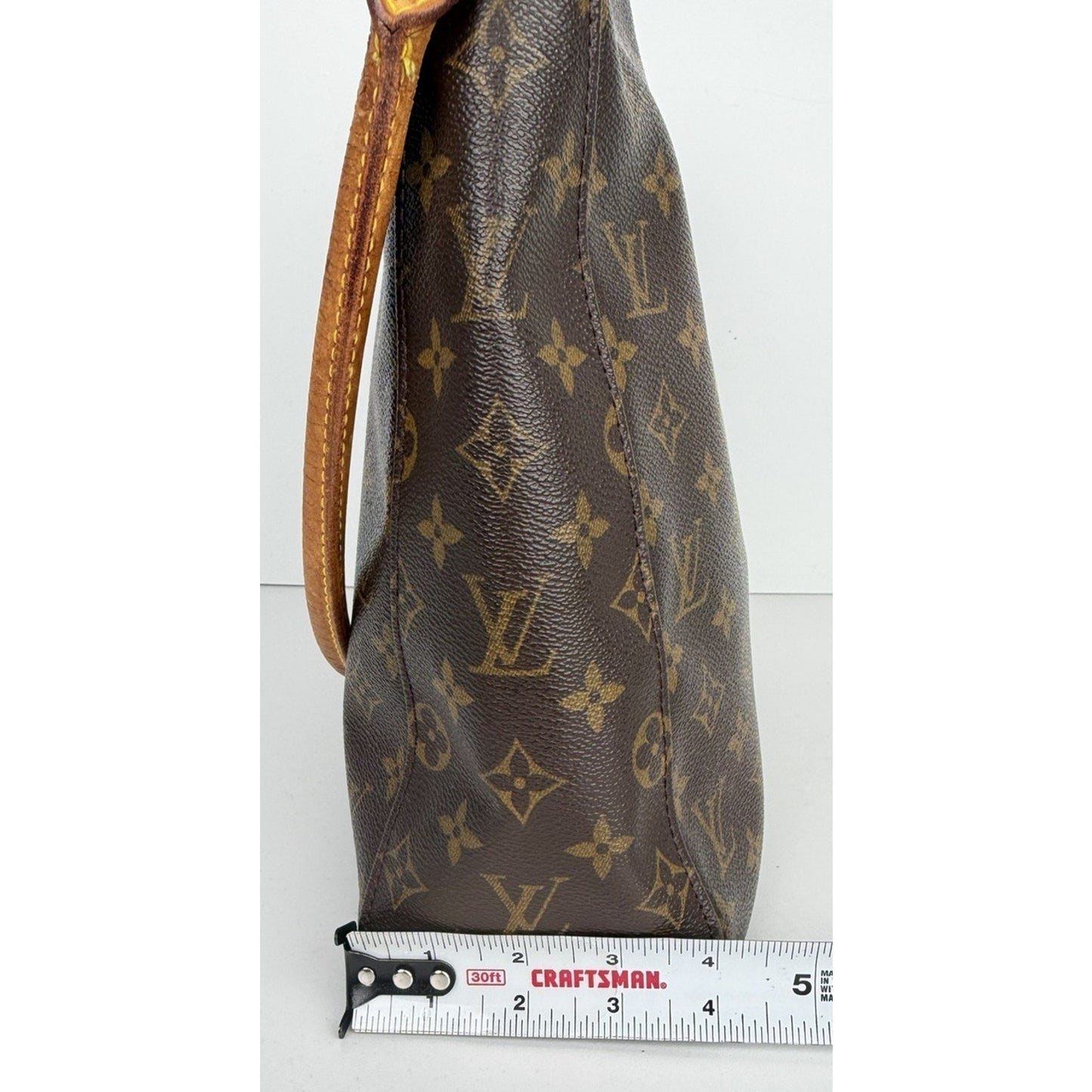 Louis Vuitton Monogram Looping GM Bag in Brown Coated Canvas 1999 S