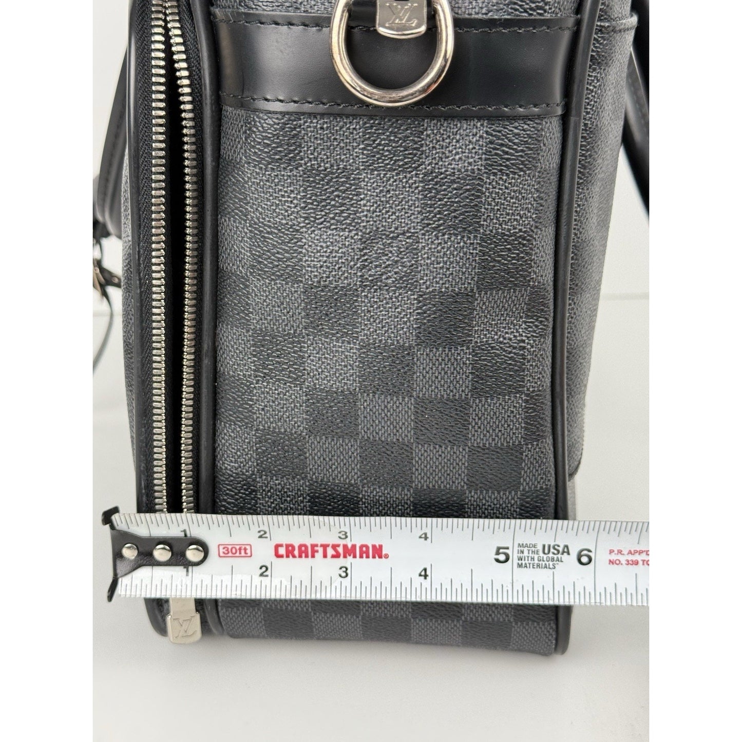 Louis Vuitton Damier Graphite Icart Business Bag Briefcase Handbag Black