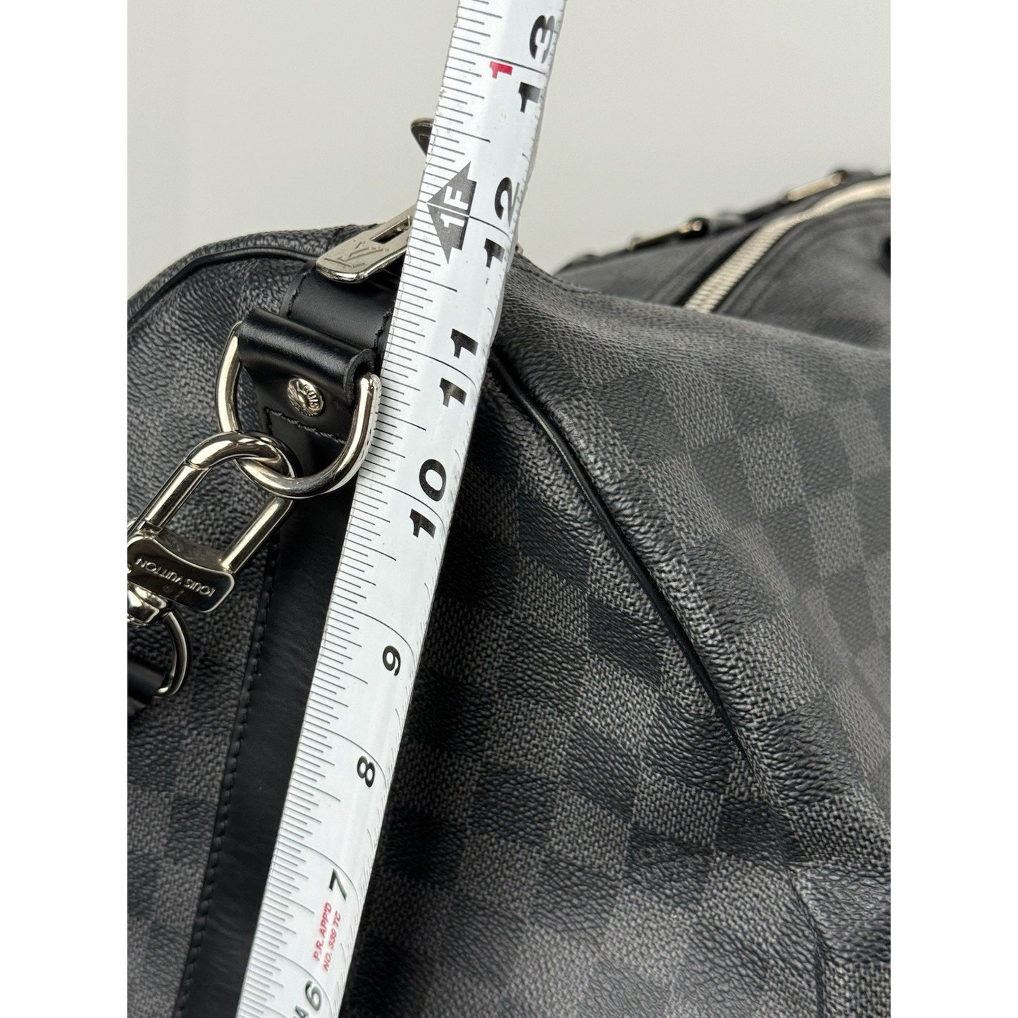 Louis Vuitton Keepall Bandouliere 55 Damier Graphite Duffle Bag