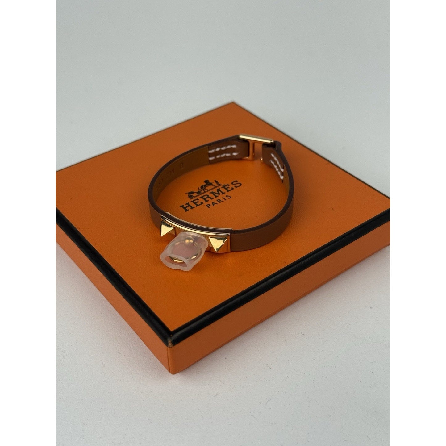 Hermes Mini Rivale Bracelet T2 Gold