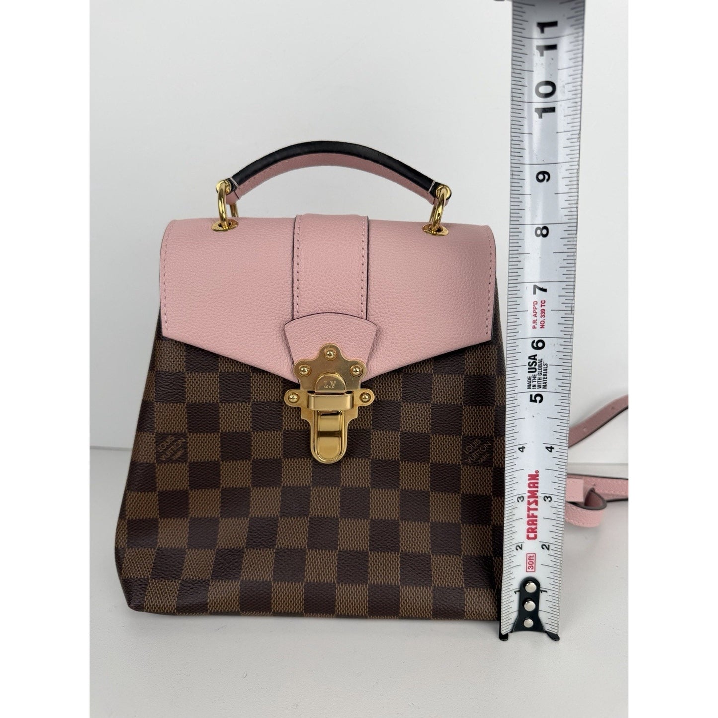 Louis Vuitton Clapton Backpack in Magnolia & Damier Ebene Coated Canvas 2019 S