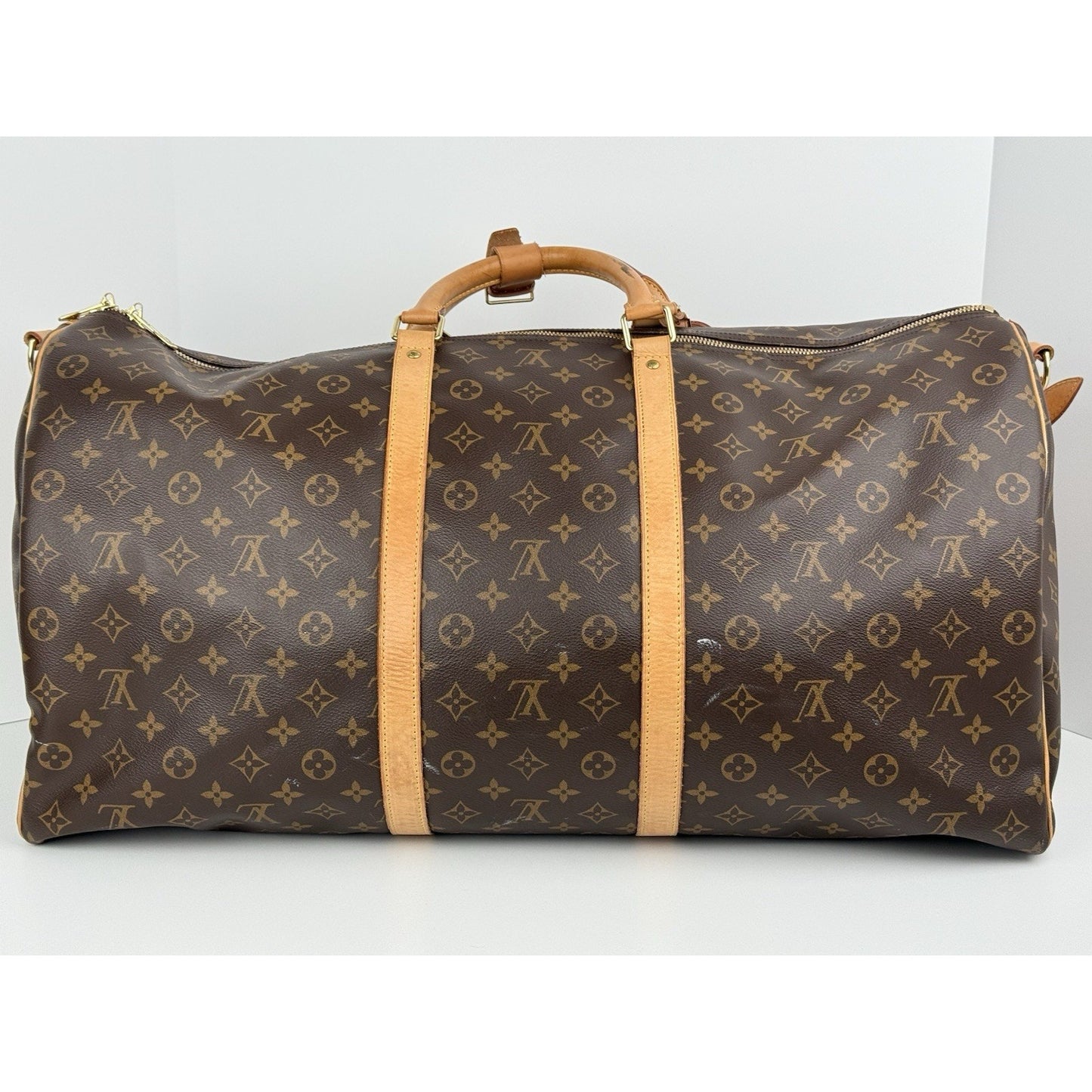 Louis Vuitton Keepall Boston Duffle 60 Brown Canvas