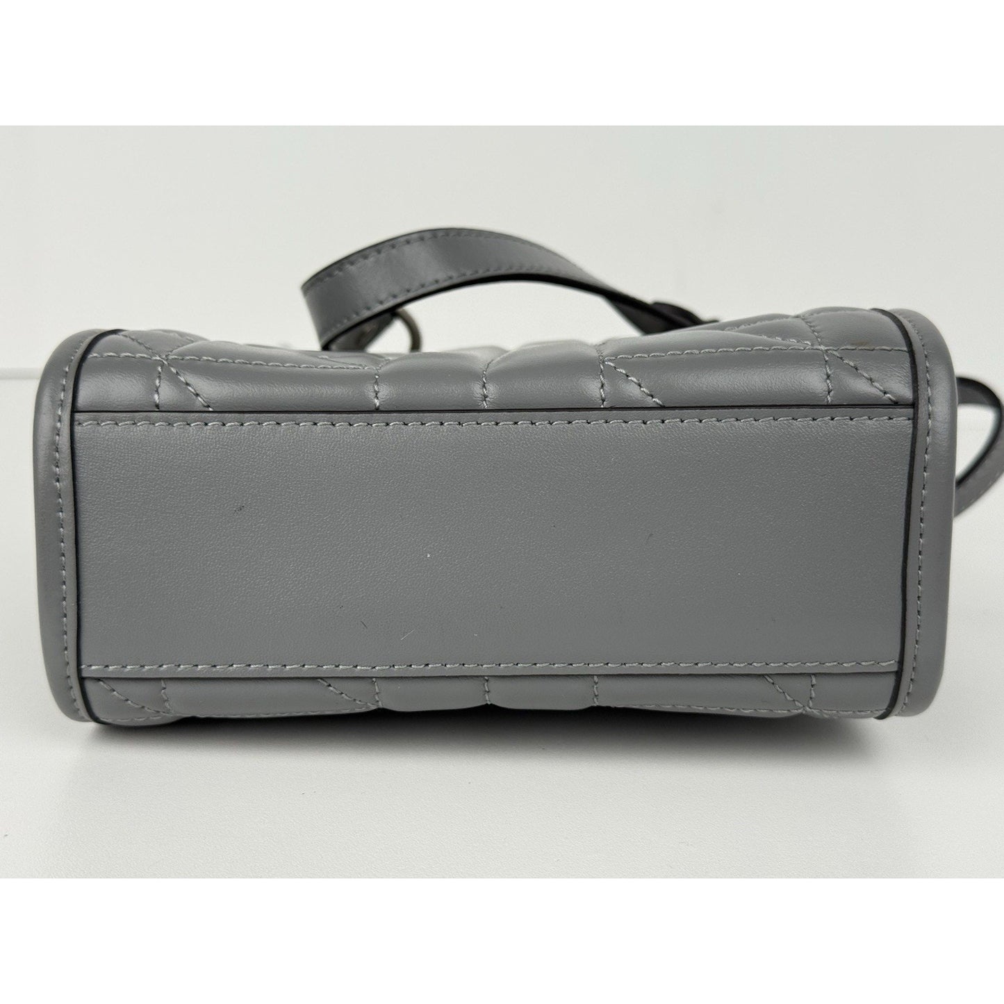 Gucci Double G Marmont Mini Grey Women's Shoulder Bag