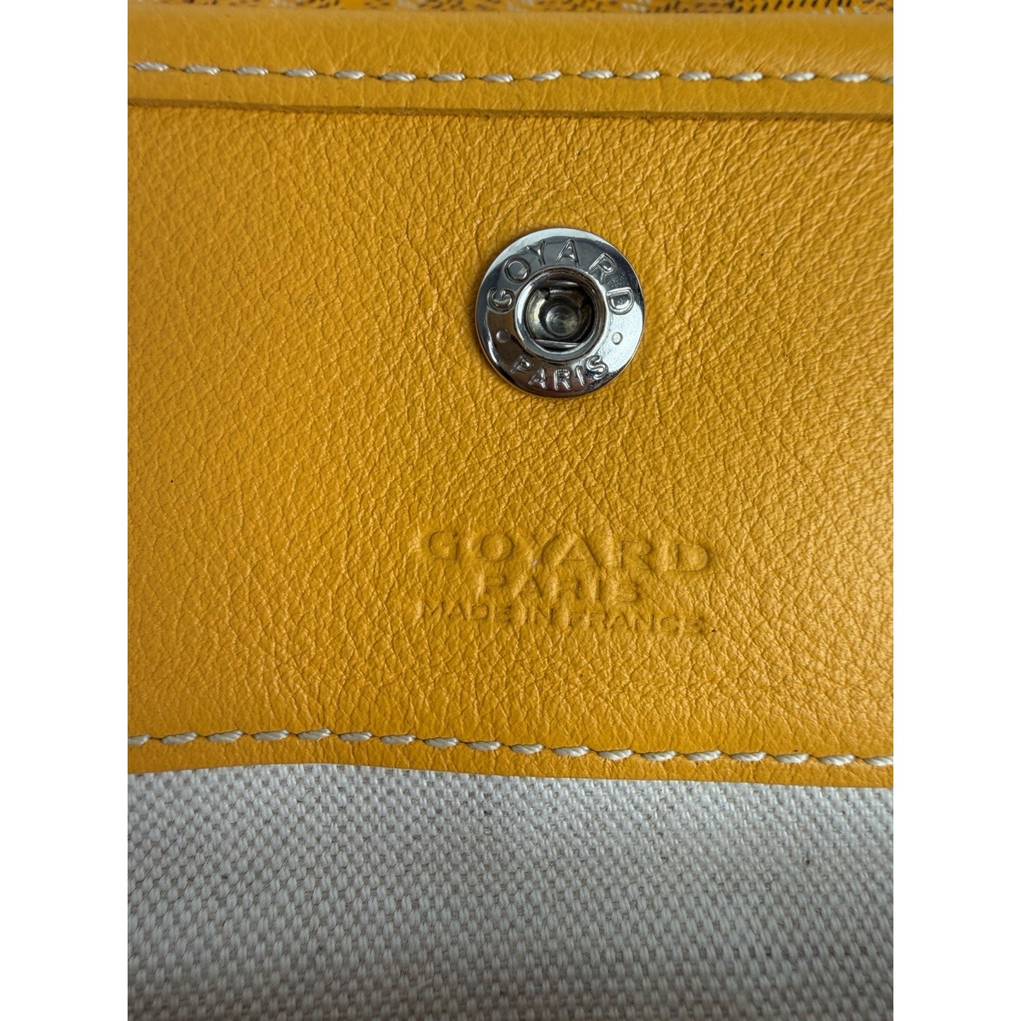 Goyard Saint Louis PM Tote Bag in Sunflower Yellow Goyardine Coated Canvas S