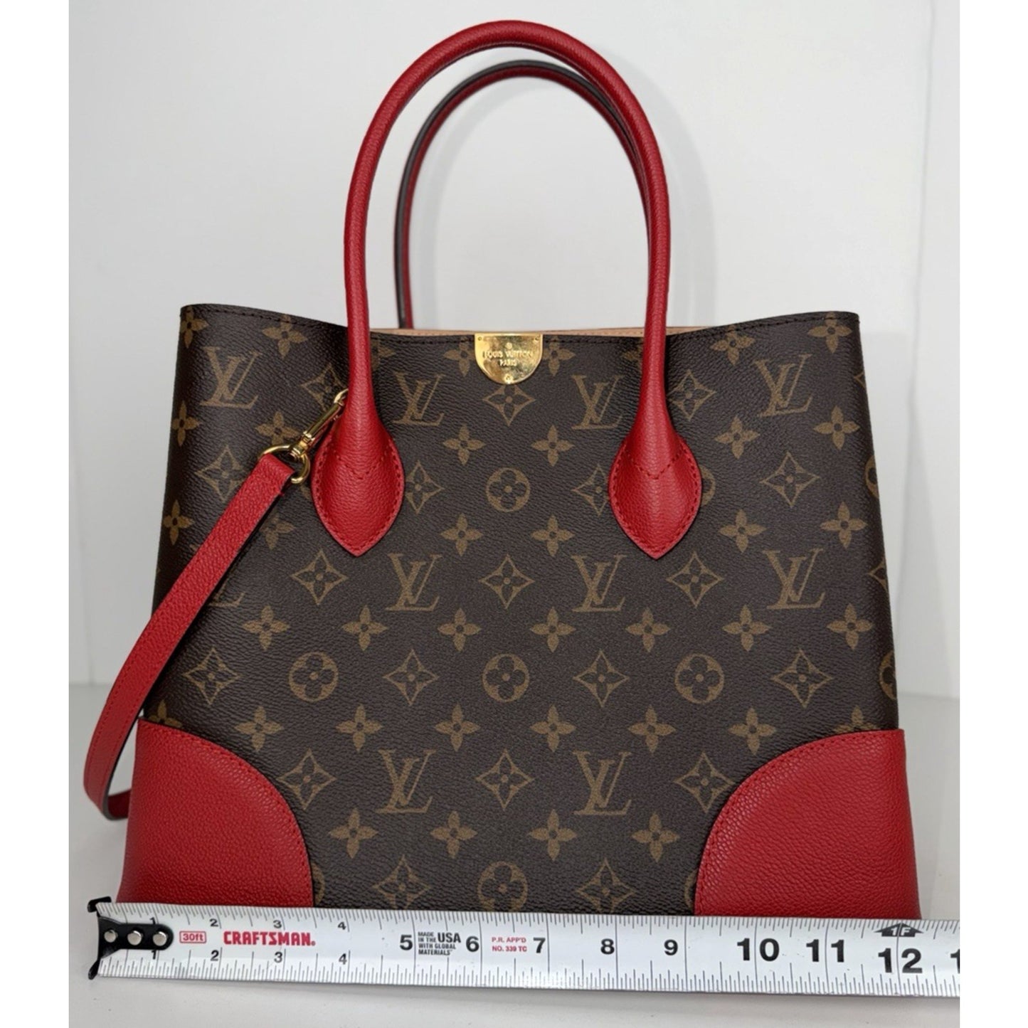 Louis Vuitton Flandrin One Size Bag Open Top Tote in Coated Canvas 2017 S