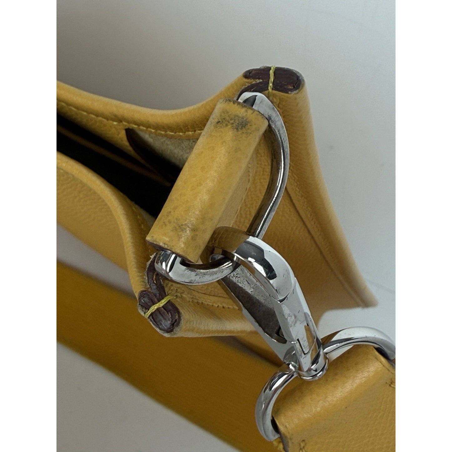 Hermès Evelyne Petit Modèle (PM) Yellow/Mustard Women's Crossbody Bag