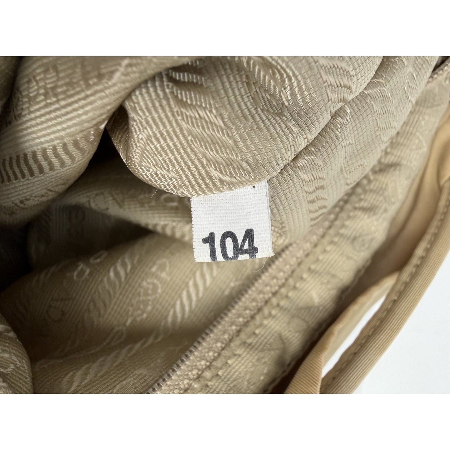Prada Beige Re-Nylon and Saffiano Leather Backpack S10