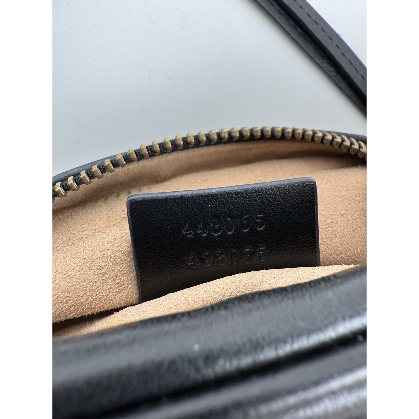 Gucci Marmont GG Black Leather Small Camera Women's Crossbody Bag