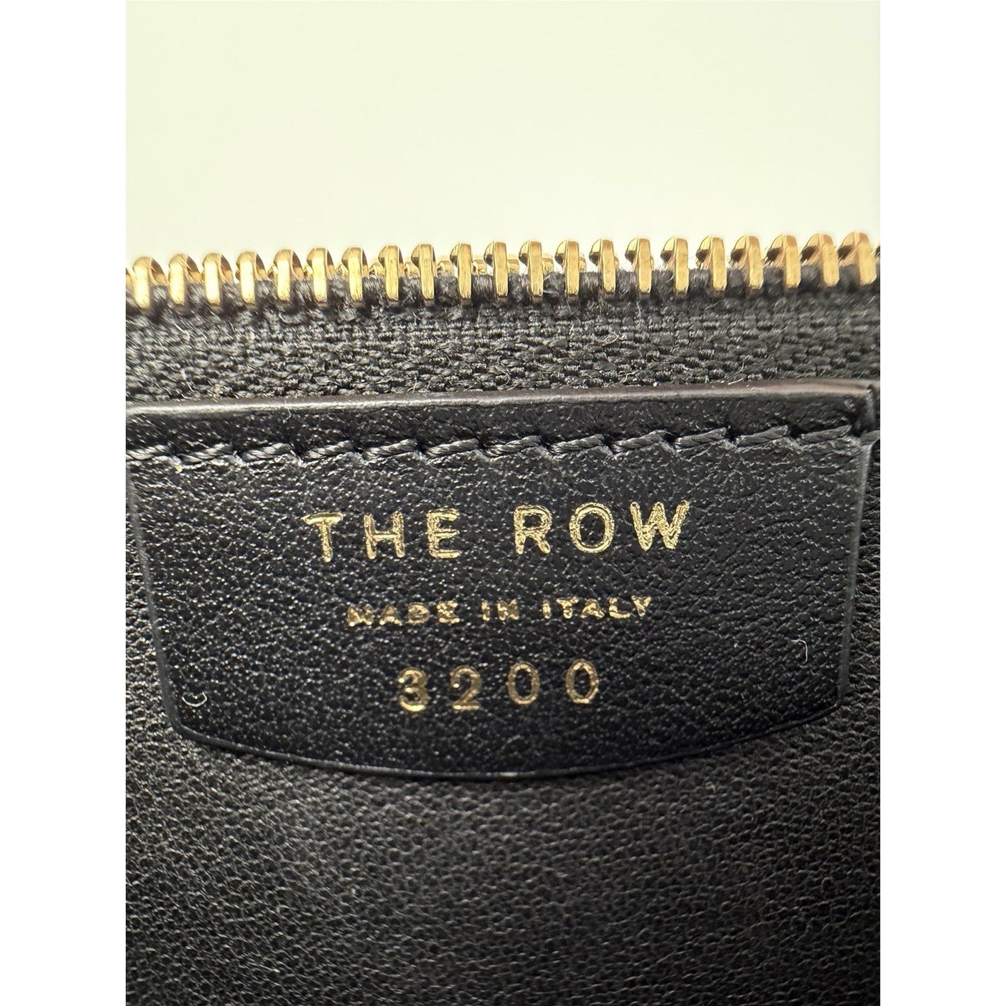 The Row Lady Wallet in Black Lizard Skin