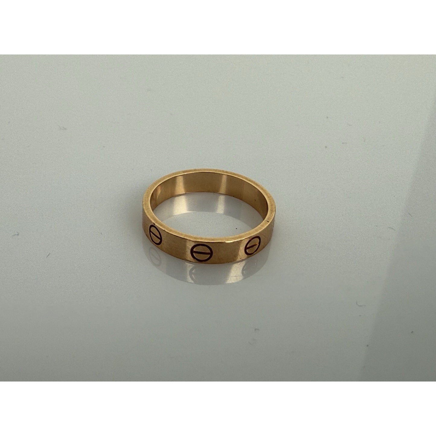 Cartier Love Round Ring 18k Rose Gold JDQ247
