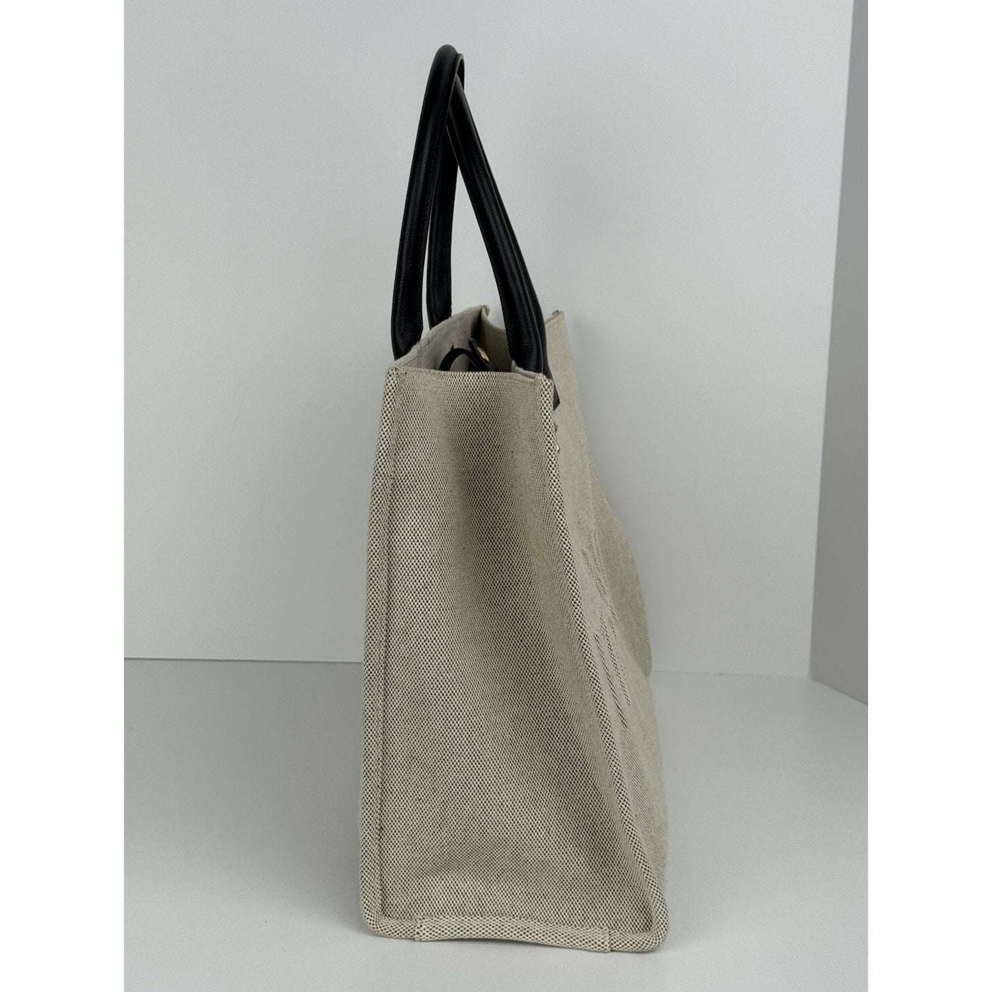 VERSACE La Medusa Beige canvas LARGE TOTE BAG
