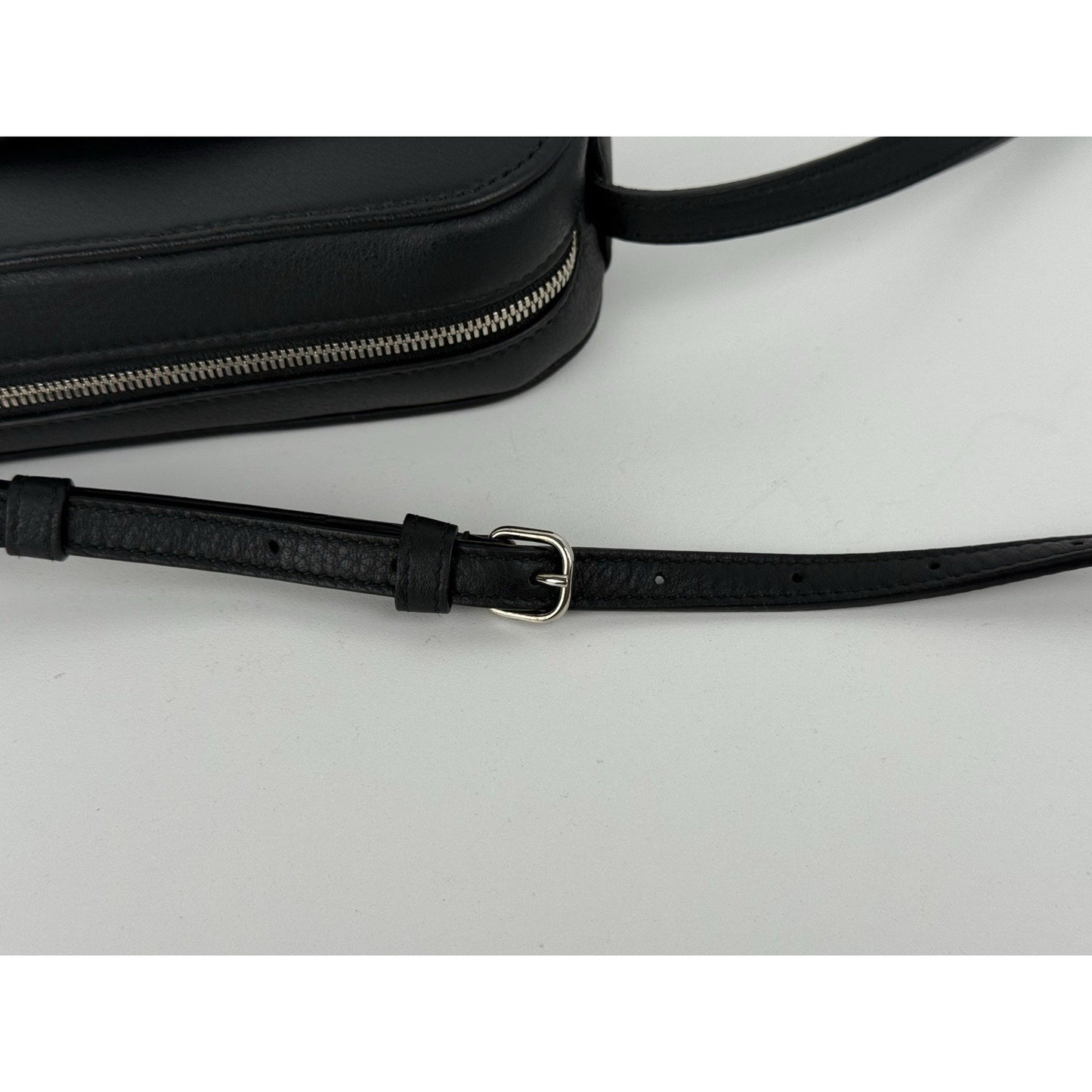 BALENCIAGA Black Calfskin Logo XS Everyday Women's Camera Bag