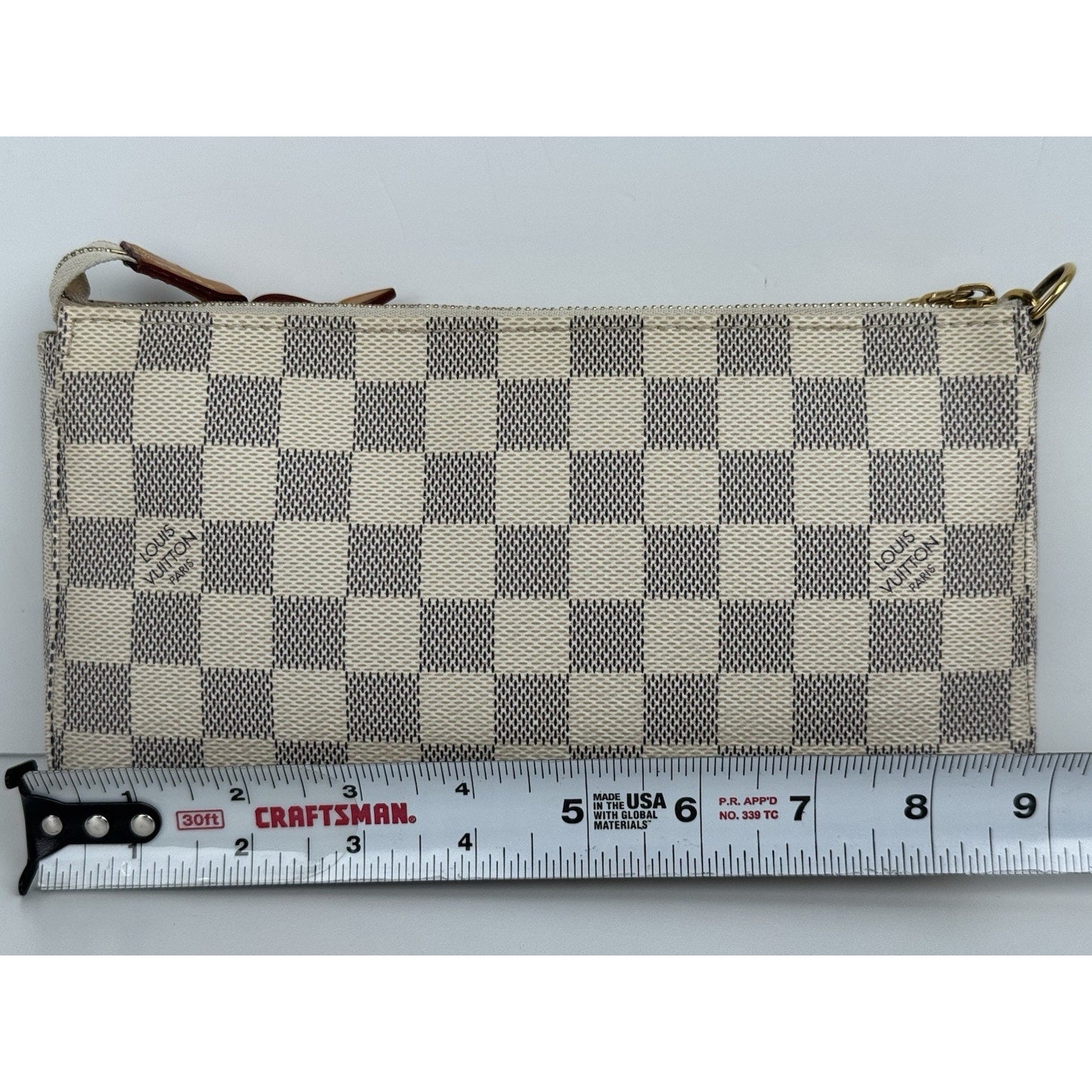 Louis Vuitton Damier Azur Pochette Accessoires with Golden Hardware C-1