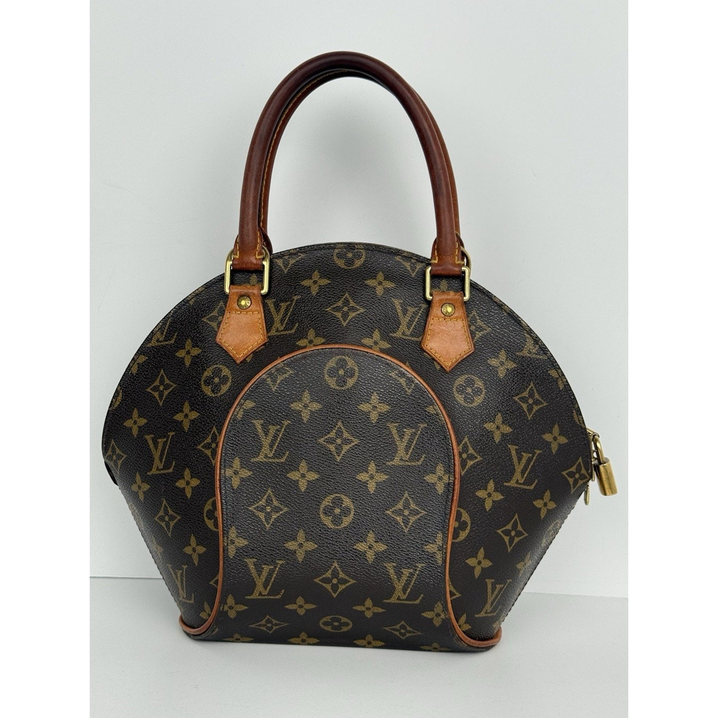 Louis Vuitton Monogram Ellipse PM Satchel Brown Canvas/Leather