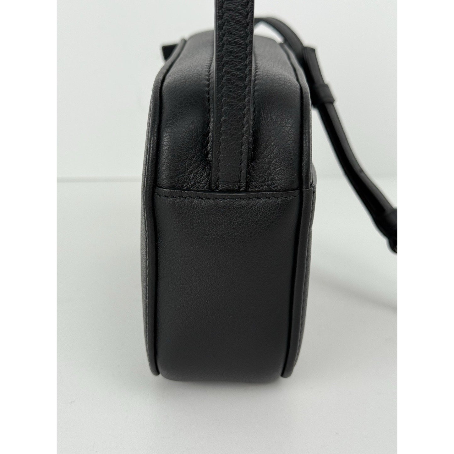 BALENCIAGA Black Calfskin Logo XS Everyday Women's Camera Bag
