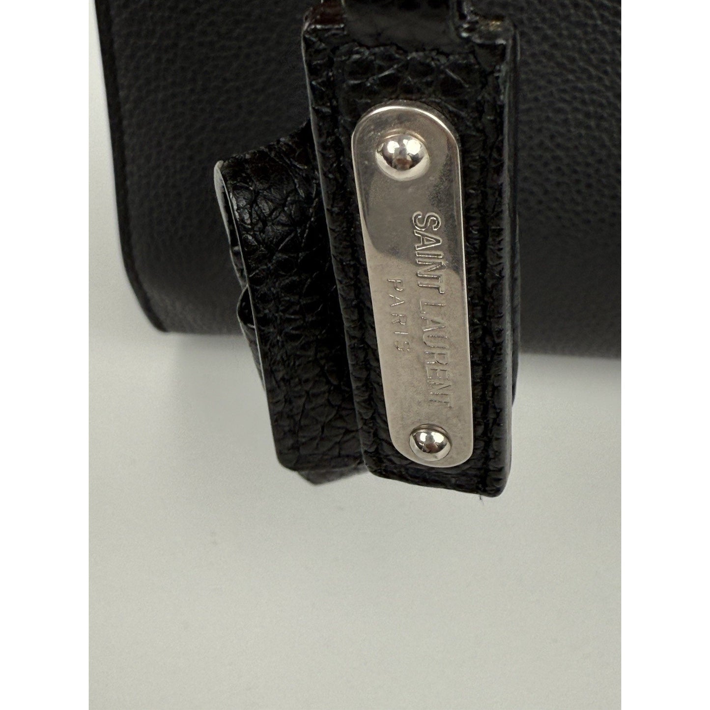 Saint Laurent Black Leather Sac De Jour Mini